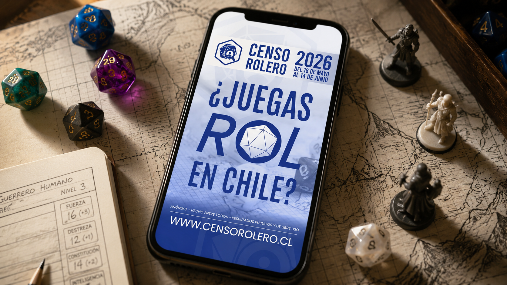 ¿Juegas rol? Quedan pocos días para participar en el primer Censo Rolero de Chile