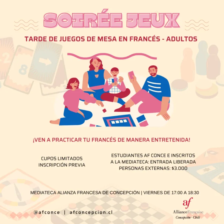 Juegos de mesa en francés — Alianza Francesa de Concepción